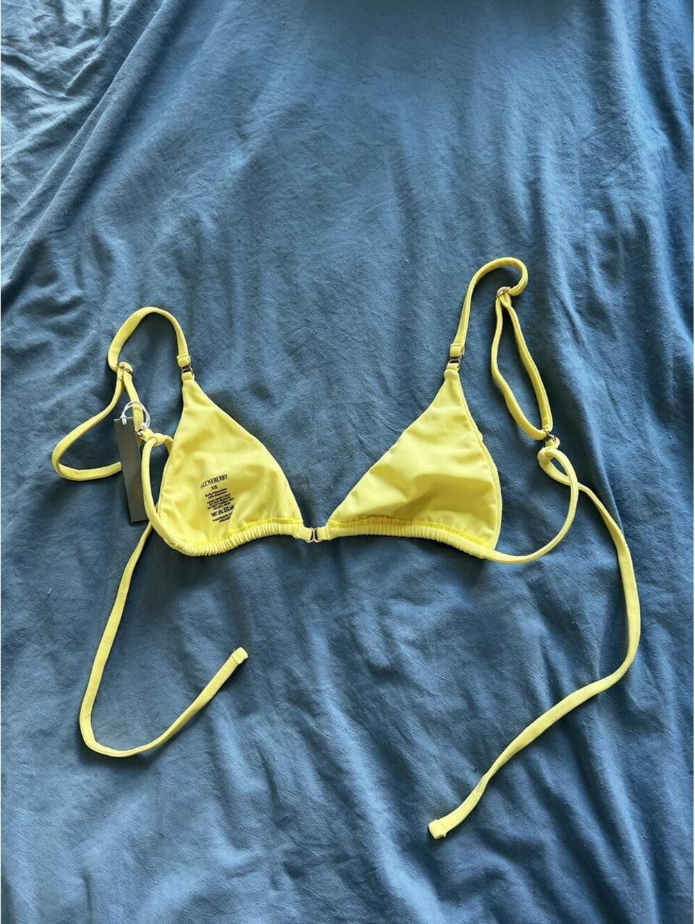 Gooseberry mini sexy yellow bikini top